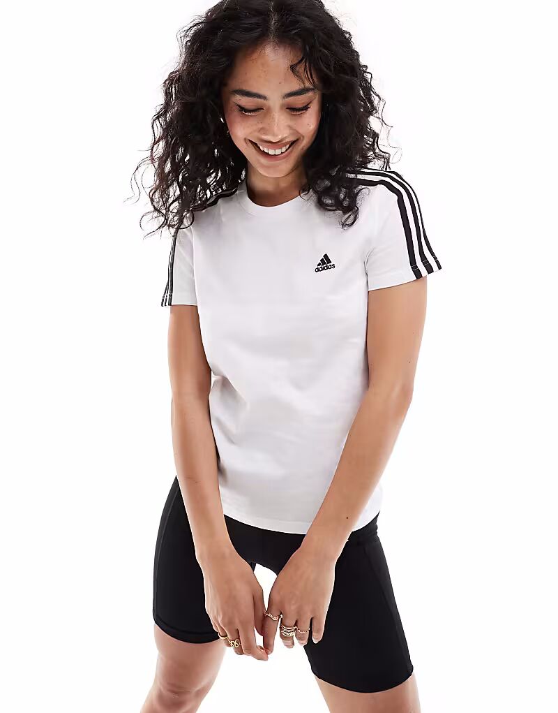 Футболка Performance essentials slim с тремя полосками белого цвета Adidas Performance
Футболка Performance essentials slim с тремя полосками белого цвета Adidas Performance