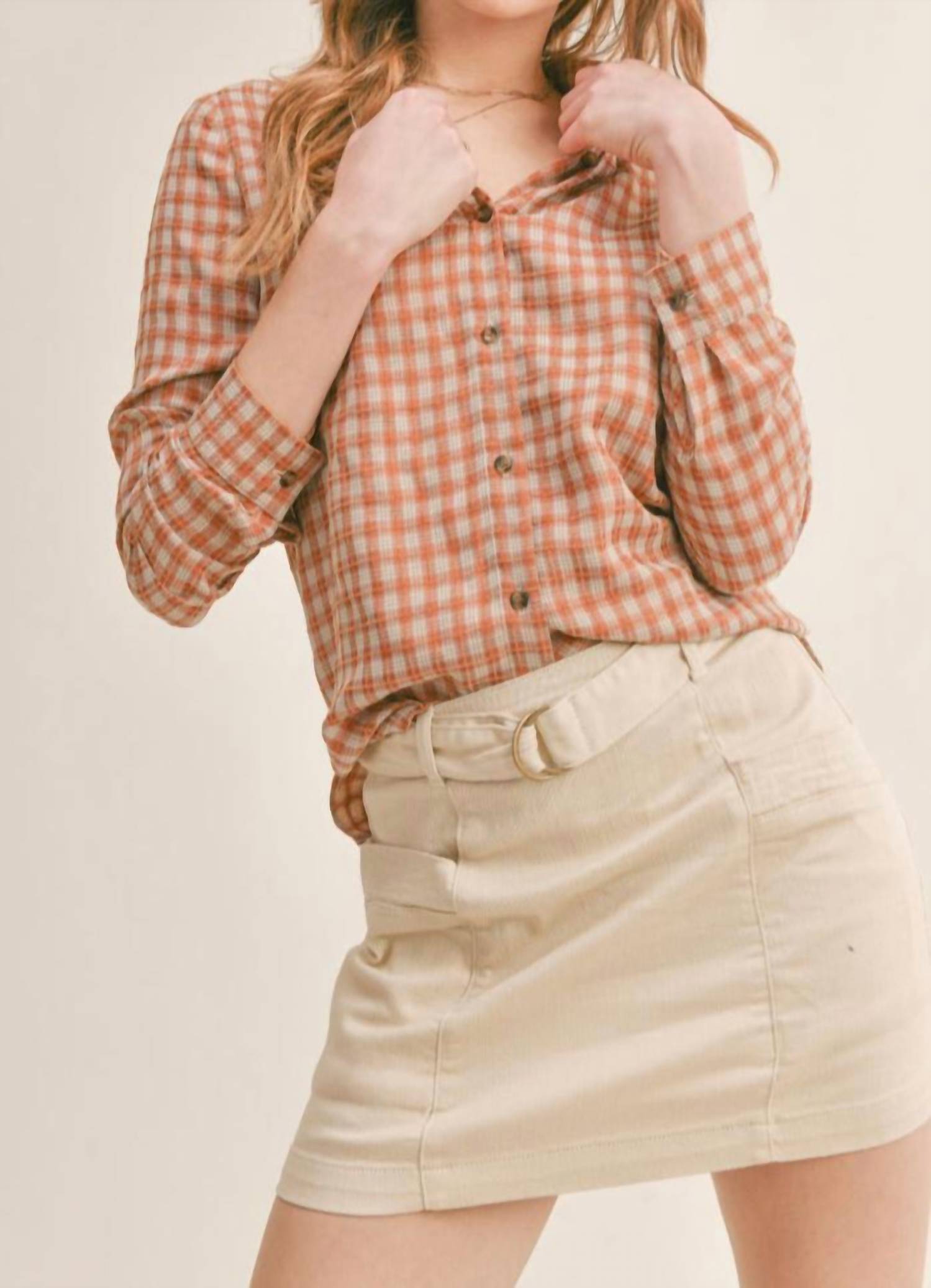 Рубашка в клетку "Наступила осень" Sadie & Sage, Check Print
Рубашка в клетку "Наступила осень" Sadie & Sage, Check Print