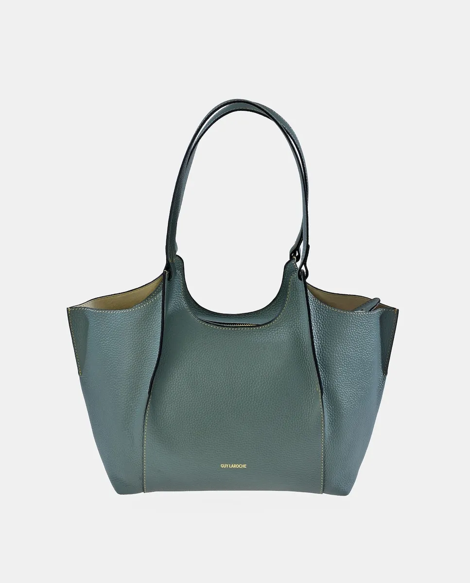 Кожаная сумка-тоут с внутренним карманом Guy Laroche, светло-голубой
Кожаная сумка-тоут с внутренним карманом Guy Laroche, светло-голубой