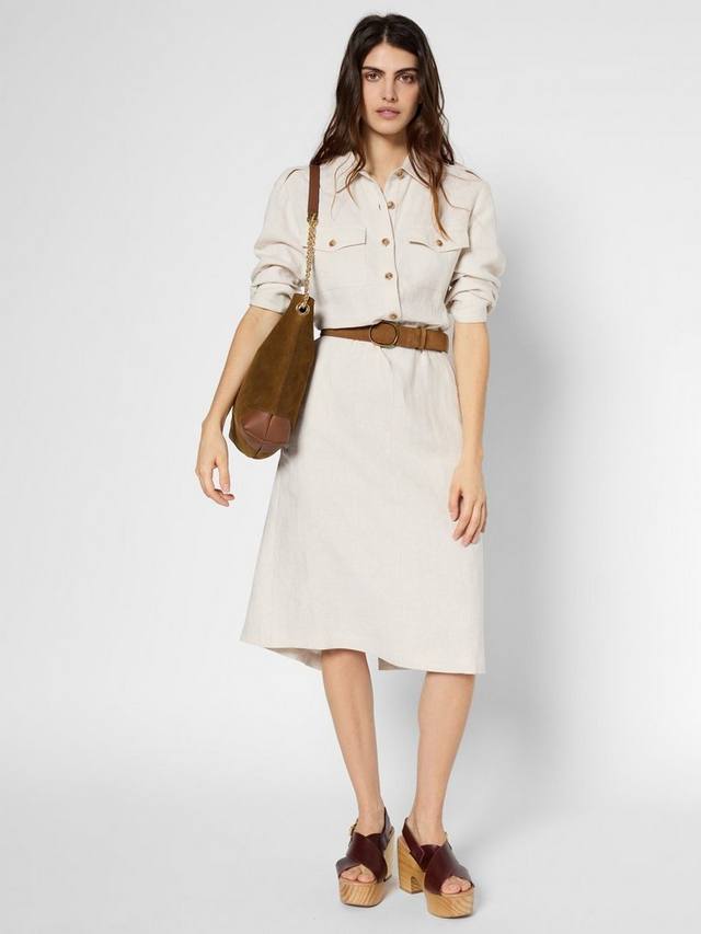 Платье-рубашка paulina Gerard Darel, цвет Natural
Платье-рубашка paulina Gerard Darel, цвет Natural