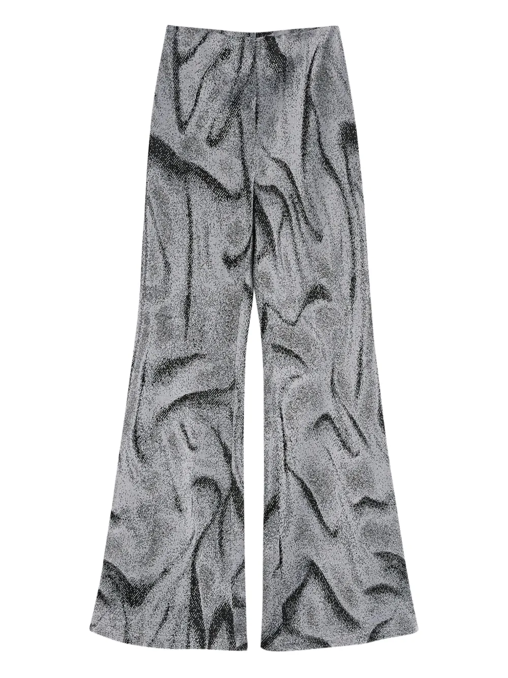 Расклешенные брюки с простым узором Maccapani, черный
Расклешенные брюки с простым узором Maccapani, черный