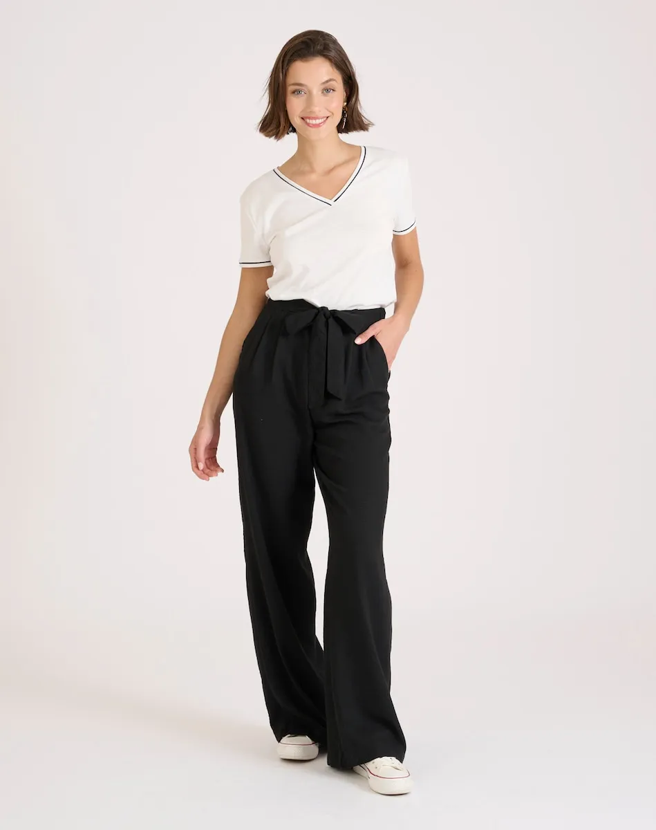 Женские широкие брюки свободного кроя с завышенной талией Naf Naf, черный
Женские широкие брюки свободного кроя с завышенной талией Naf Naf, черный