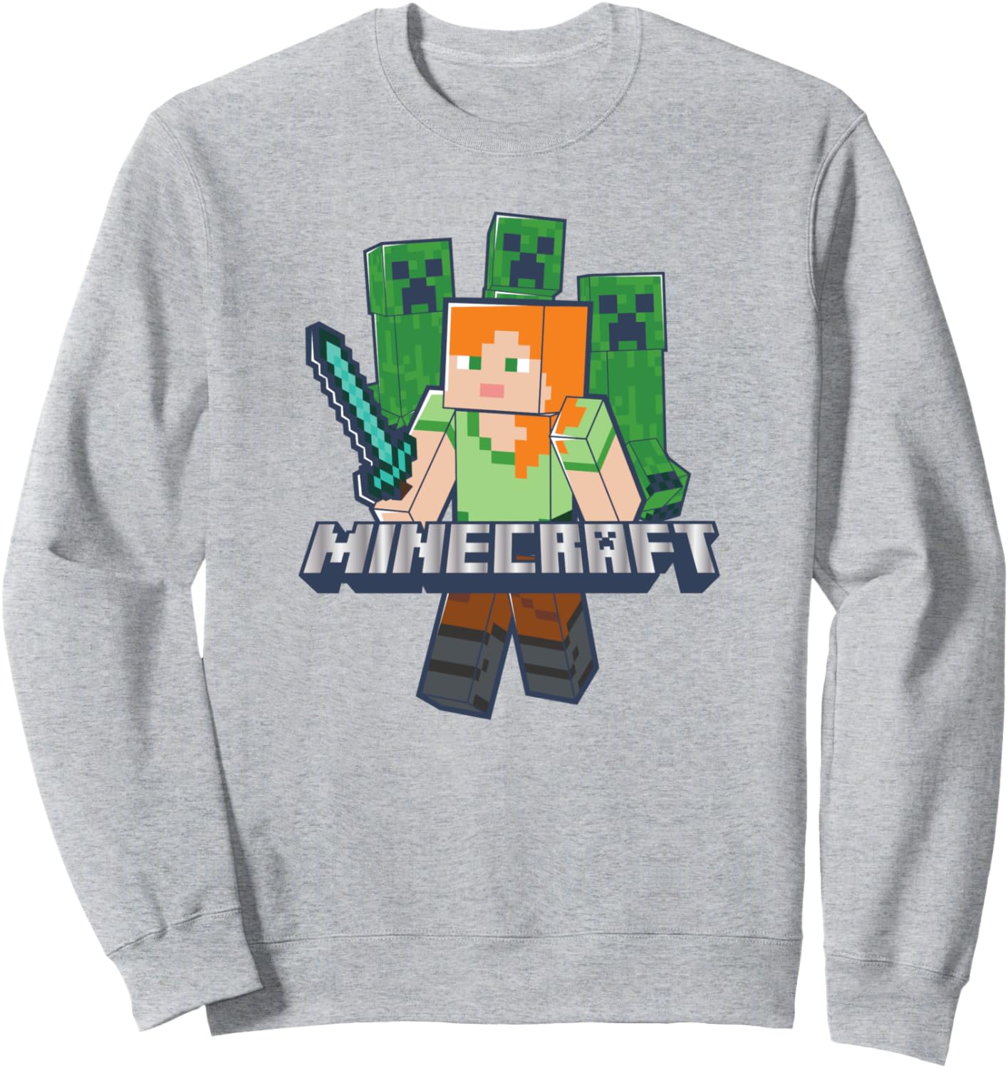 Толстовка с логотипом битвы с Крипером Алексом из Minecraft, серая
Толстовка с логотипом битвы с Крипером Алексом из Minecraft, серая