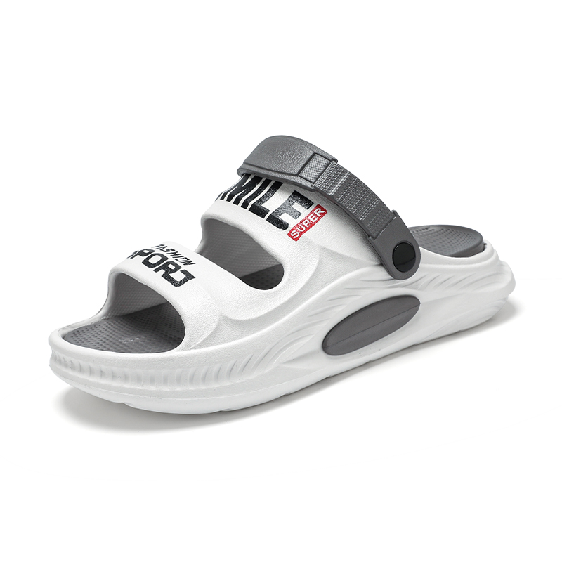TONYBEAR Скользостойкие мужские шлепанцы слайдеры бело-серые, цвет White Gray
TONYBEAR Скользостойкие мужские шлепанцы слайдеры бело-серые, цвет White Gray