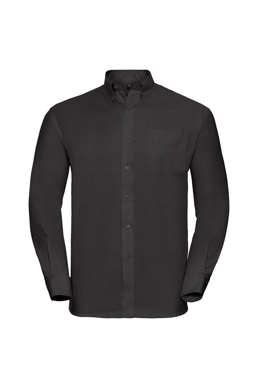 Легкая в уходе оксфордская рубашка с длинными рукавами Collection Russell, черный 
Легкая в уходе оксфордская рубашка с длинными рукавами Collection Russell, черный