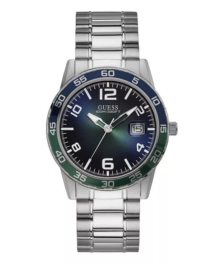 Мужские часы из нержавеющей стали с датой, серебристого цвета, 42 мм GUESS
Мужские часы из нержавеющей стали с датой, серебристого цвета, 42 мм GUESS