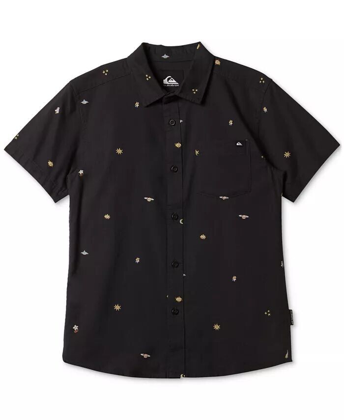 Классическая хлопковая рубашка с короткими рукавами Big Boys Apero Quiksilver, черный
Классическая хлопковая рубашка с короткими рукавами Big Boys Apero Quiksilver, черный