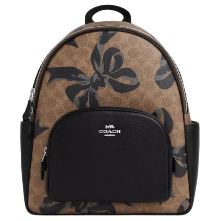 COACH Сумка рюкзак из текстиля с кожаной спинкой большая женская бежево-черная разноцветная
COACH Сумка рюкзак из текстиля с кожаной спинкой большая женская бежево-черная разноцветная