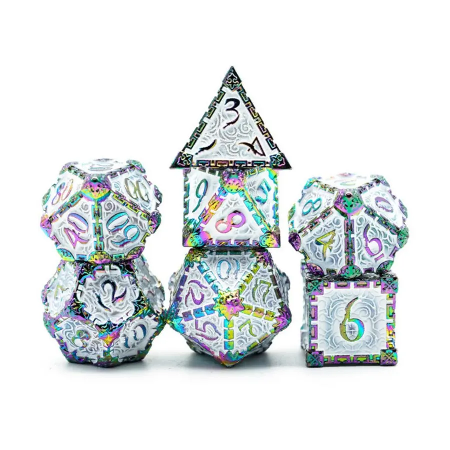 Поликомплект Кинжала Яда — Белая Радуга (7), Dice Sets - Metal (Foam Brain Games)
Поликомплект Кинжала Яда — Белая Радуга (7), Dice Sets - Metal (Foam Brain Games)