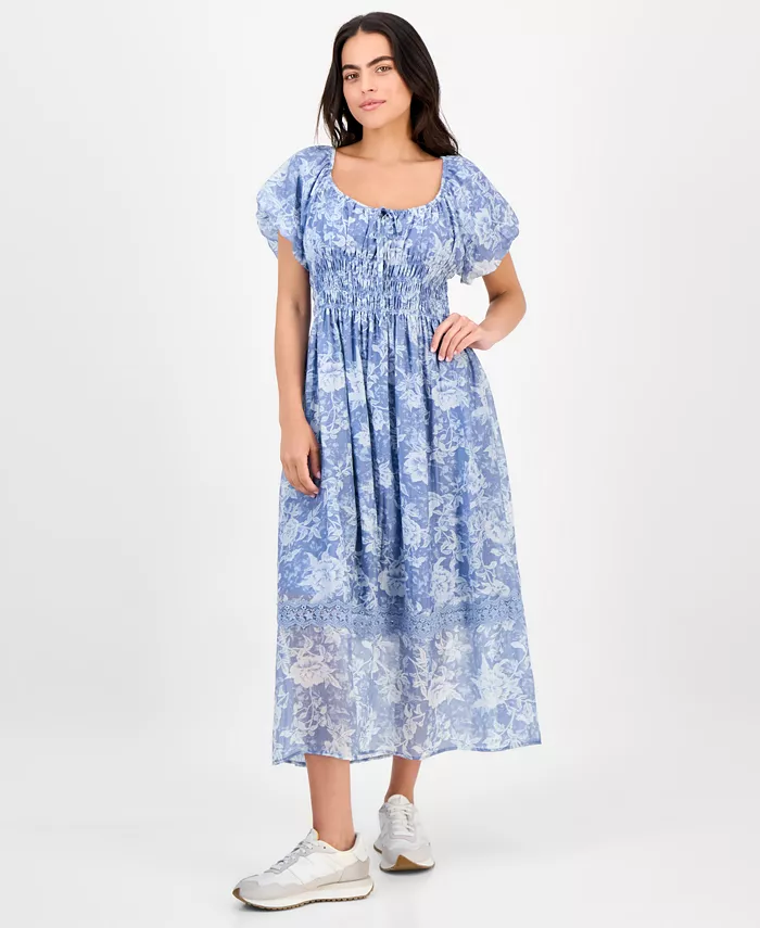 Миниатюрное платье макси с цветочным принтом And Now This, синий
Миниатюрное платье макси с цветочным принтом And Now This, синий