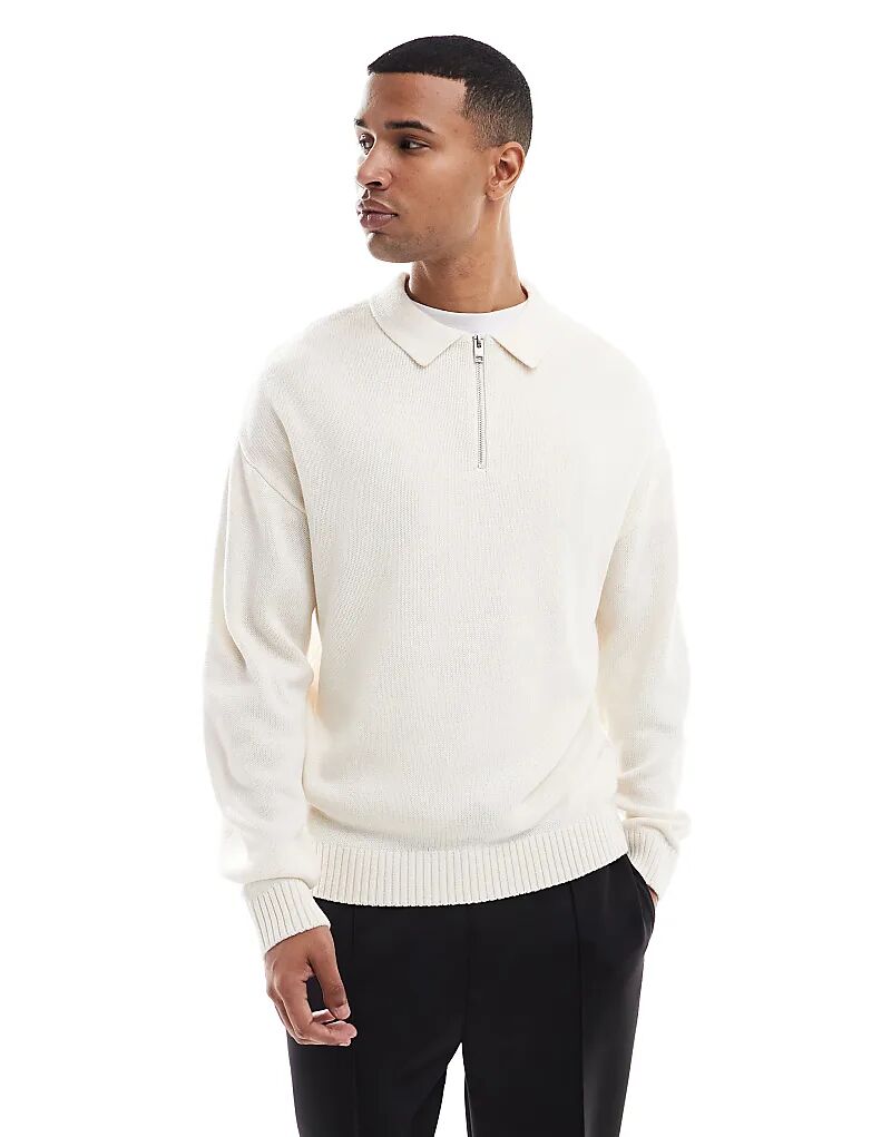 Трикотажное поло Jack & Jones большого размера с четвертной молнией кремового цвета, Бежевый, Трикотажное поло Jack & Jones большого размера с четвертной молнией кремового цвета
Трикотажное поло Jack & Jones большого размера с четвертной молнией кремового цвета, Бежевый, Трикотажное поло Jack & Jones большого размера с четвертной молнией кремового цвета