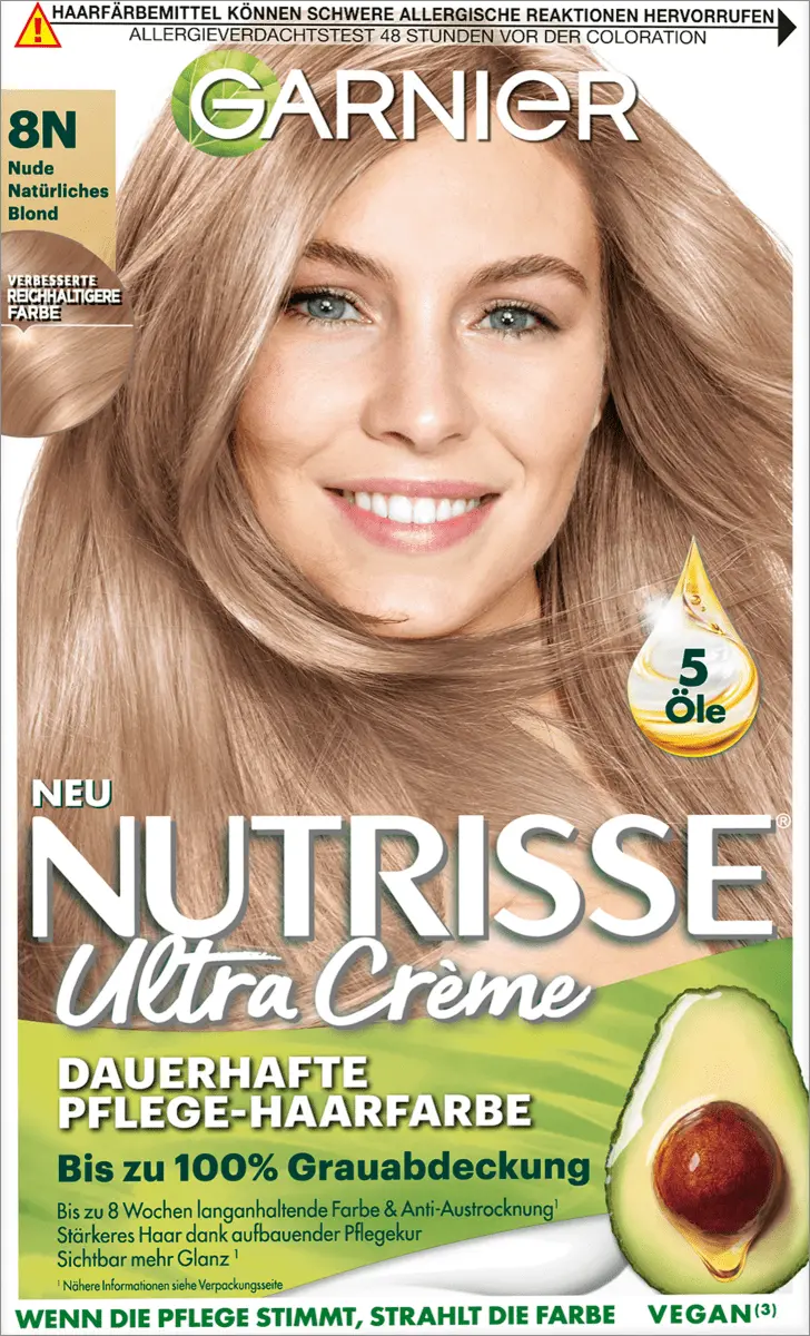 Краска для волос 8N Nude Natural Blonde 1 шт. Nutrisse
Краска для волос 8N Nude Natural Blonde 1 шт. Nutrisse