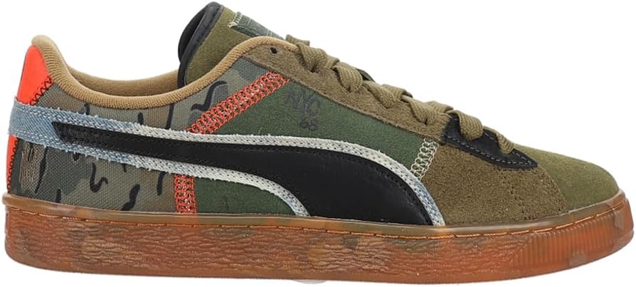 Кроссовки PUMA мужские замшевые Peace and Love Flagship с камуфляжным принтом и шнуровкой, повседневные - зеленые
Кроссовки PUMA мужские замшевые Peace and Love Flagship с камуфляжным принтом и шнуровкой, повседневные - зеленые