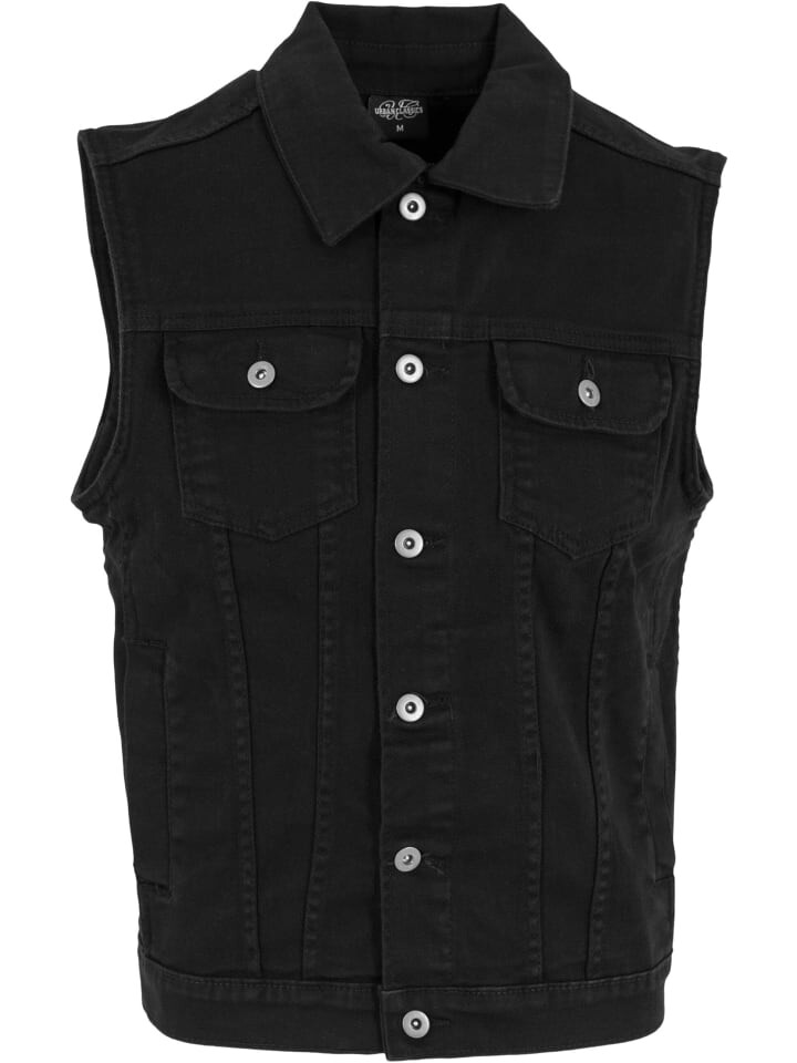 Джинсовая куртка Urban Classics Jeans Westen, цвет blackdark
Джинсовая куртка Urban Classics Jeans Westen, цвет blackdark