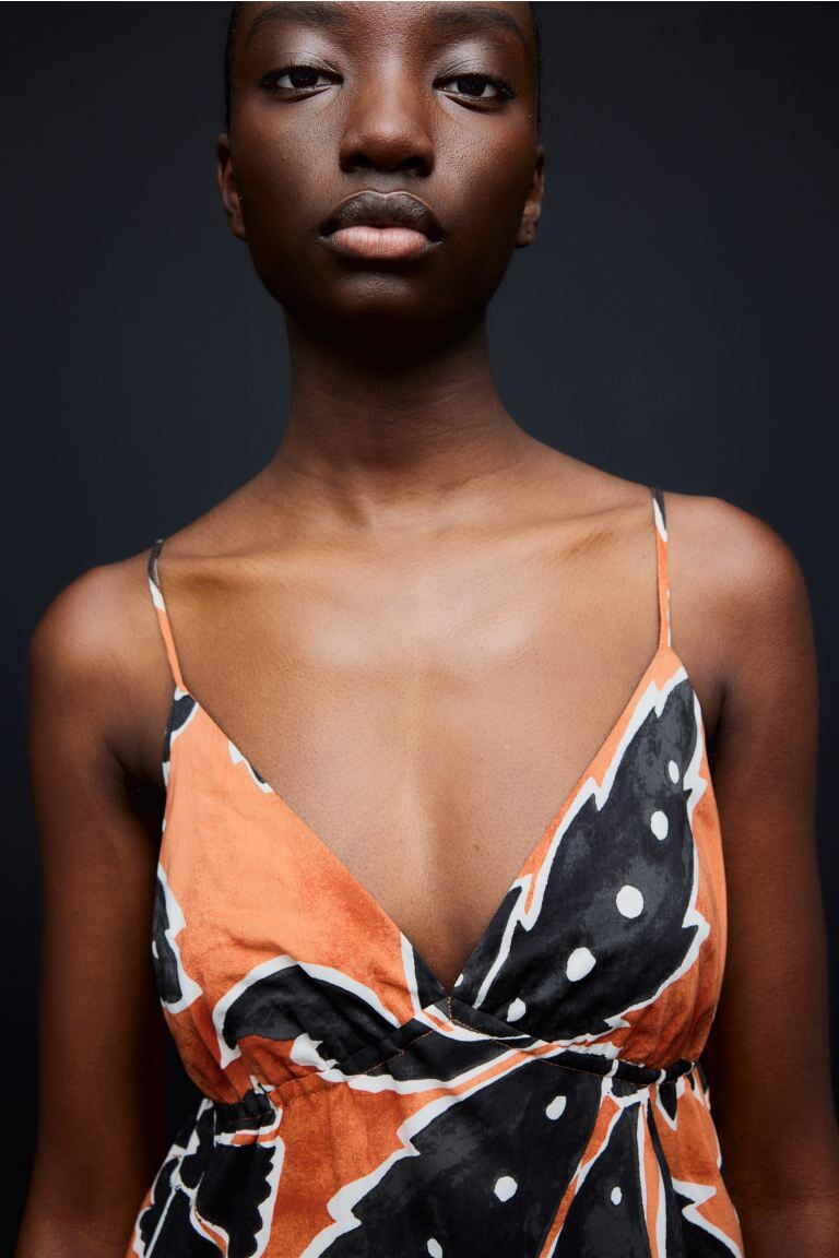 Длинное платье с бретелями H&M, оранжевый
Длинное платье с бретелями H&M, оранжевый