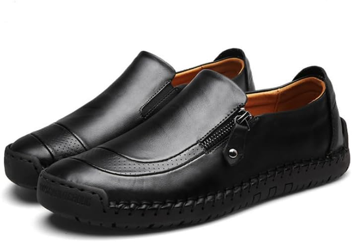 Мужские слипоны с ручной прострочкой, замком-молнией, повседневные удобные туфли Гоммино Waolsu, черный
Мужские слипоны с ручной прострочкой, замком-молнией, повседневные удобные туфли Гоммино Waolsu, черный