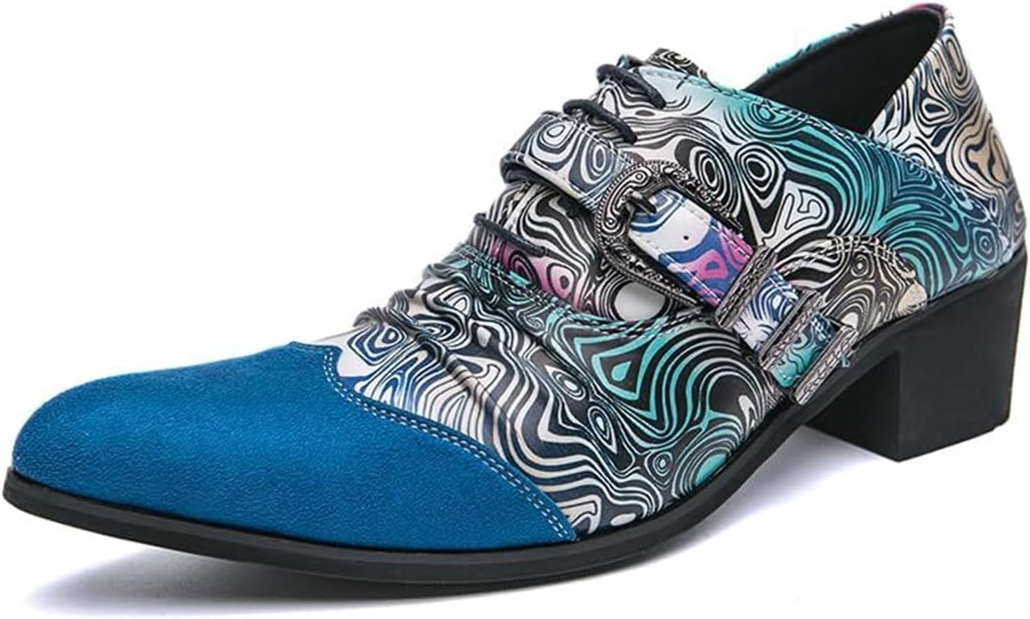 Мужские модные туфли-оксфорды на шнуровке с острым носком, перфорацией и блочным каблуком, для торжественных случаев, делового и повседневного стиля, для выпускного вечера Generic, синий
Мужские модные туфли-оксфорды на шнуровке с острым носком, перфорацией и блочным каблуком, для торжественных случаев, делового и повседневного стиля, для выпускного вечера Generic, синий