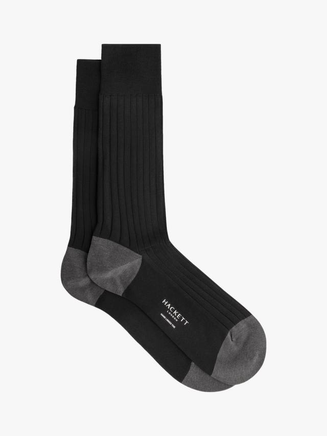 Ребристые хлопковые носки Hackett London, Black
Ребристые хлопковые носки Hackett London, Black