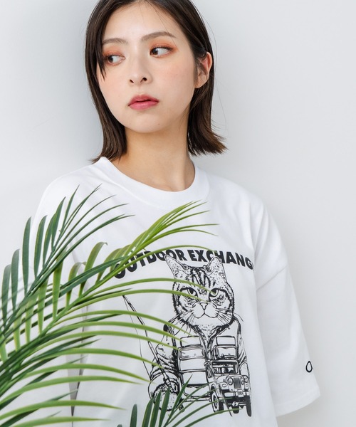 Футболка с круглым вырезом и анималистическим принтом, свободного кроя OUTDOOR EXCHANGE, белый
Футболка с круглым вырезом и анималистическим принтом, свободного кроя OUTDOOR EXCHANGE, белый