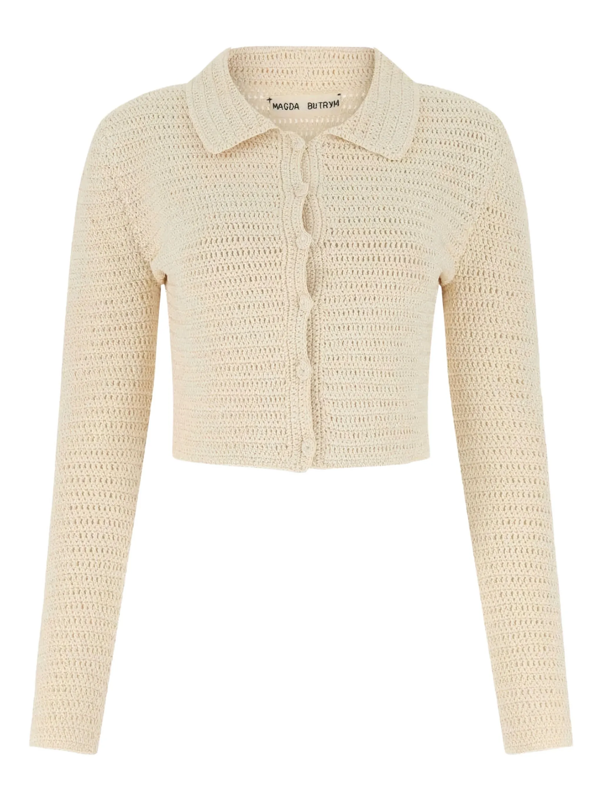 Рубашка в технике кроше Magda Butrym, бежевый
Рубашка в технике кроше Magda Butrym, бежевый
