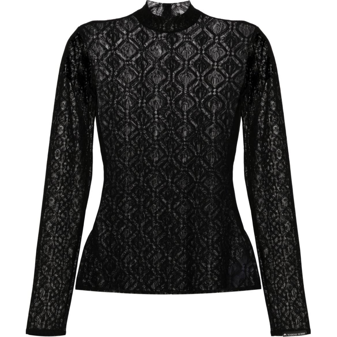 Marine Serre Футболка женская черная
Marine Serre Футболка женская черная