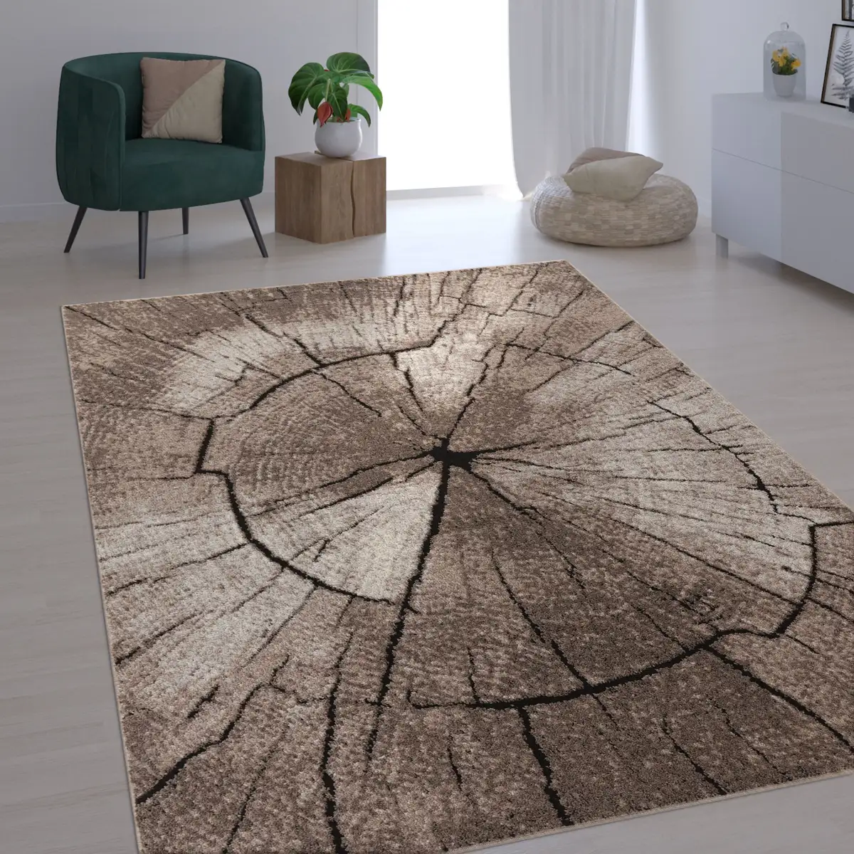 Ковер Paco Home "Rodos 605", прямоугольный, короткий ворс, мотив пня, дерево, идеально подходит для гостиной и спальни 200х290 см, бежевый
Ковер Paco Home "Rodos 605", прямоугольный, короткий ворс, мотив пня, дерево, идеально подходит для гостиной и спальни 200х290 см, бежевый