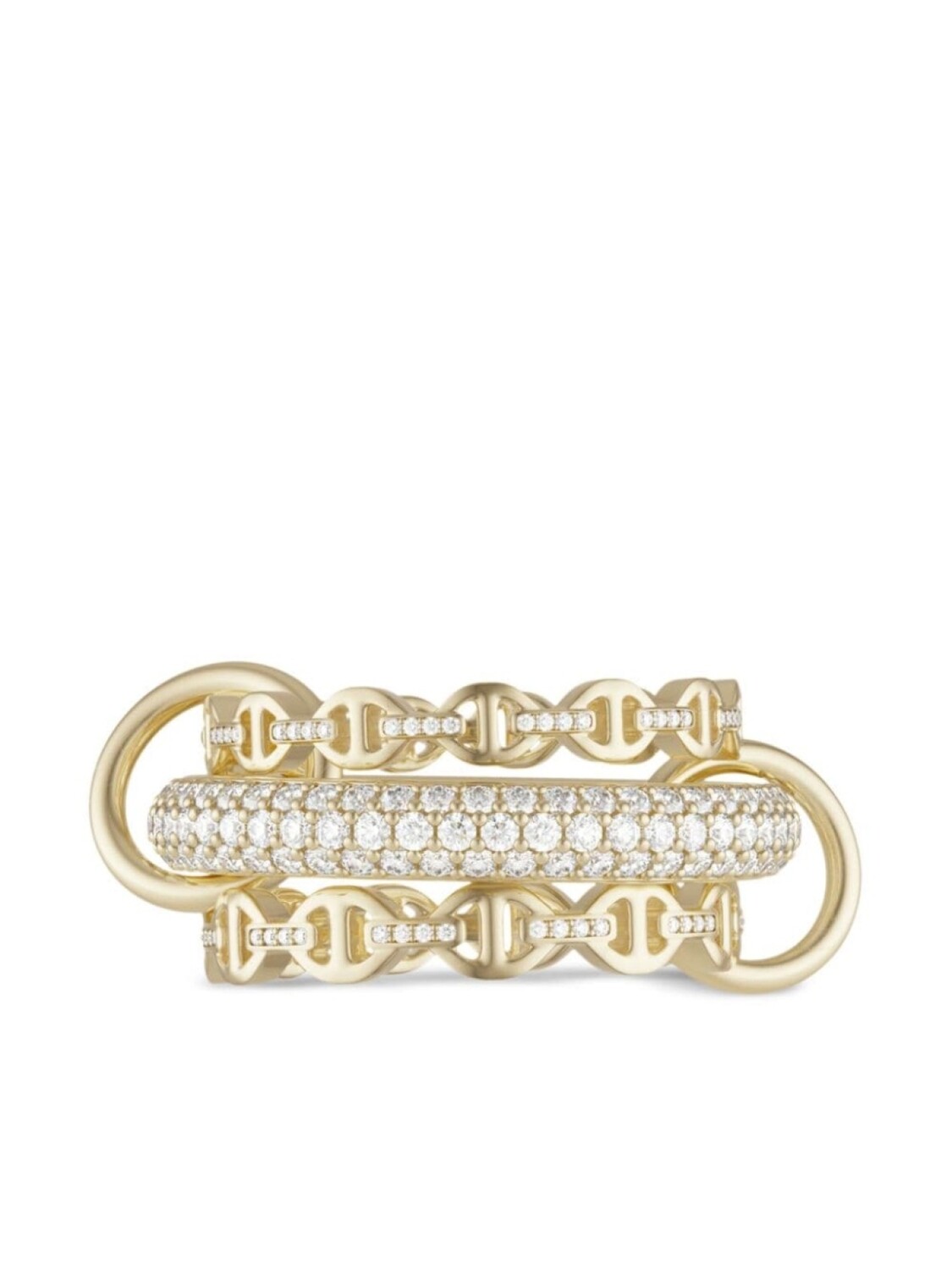 Серебряное кольцо Ovio с бриллиантами Spinelli Kilcollin, серебряный