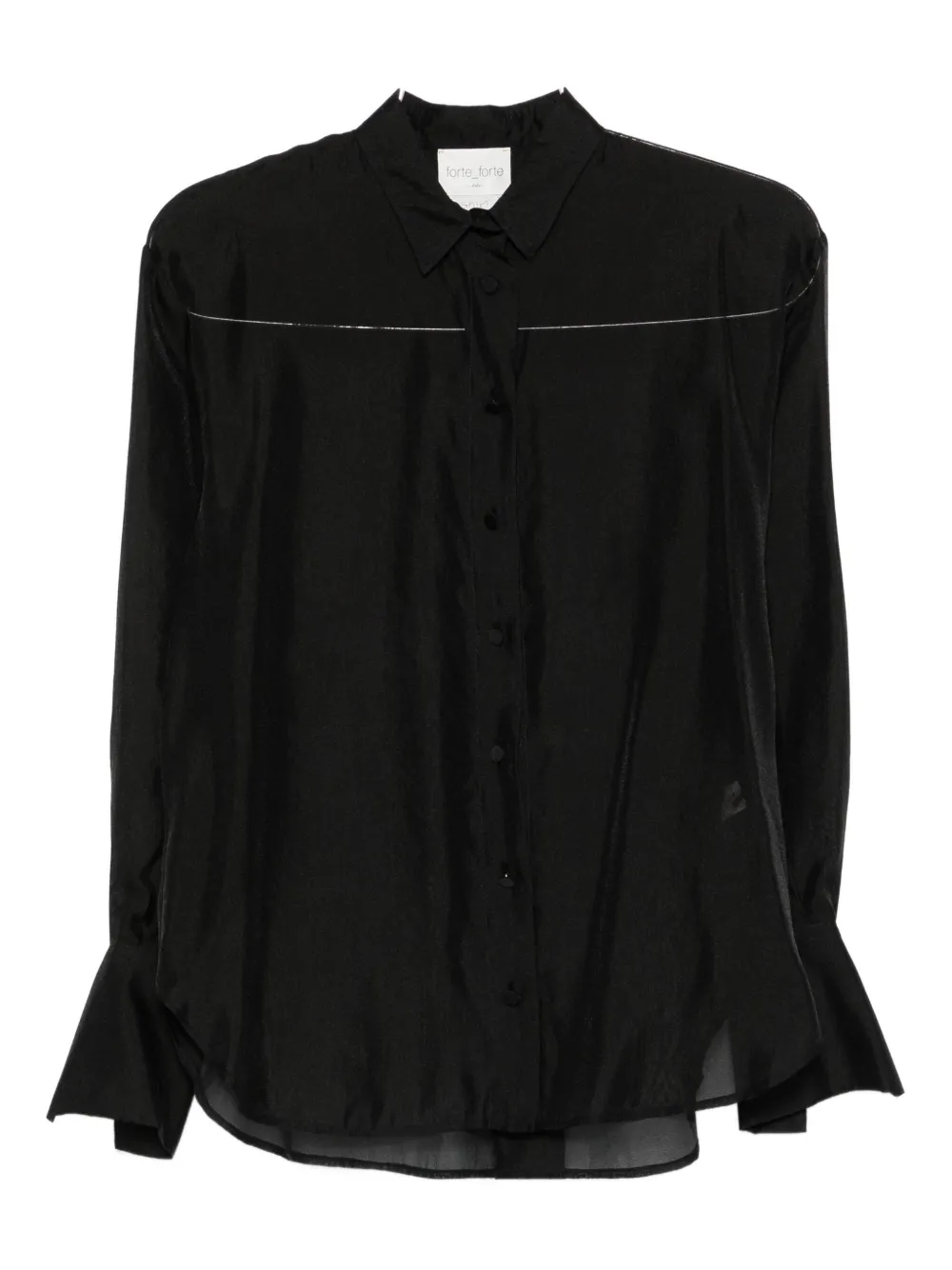 Рубашка с прозрачным воротником Forte Forte, черный
Рубашка с прозрачным воротником Forte Forte, черный
