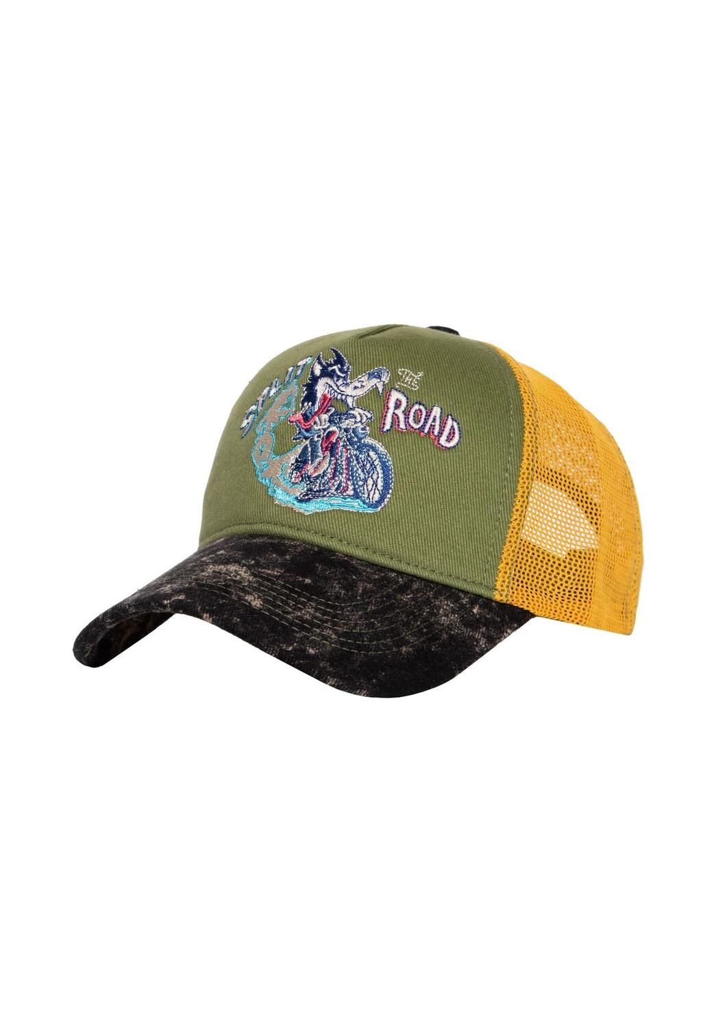 Кепка Trucker в подержанном стиле Split The Road KING KEROSIN, зеленый
Кепка Trucker в подержанном стиле Split The Road KING KEROSIN, зеленый