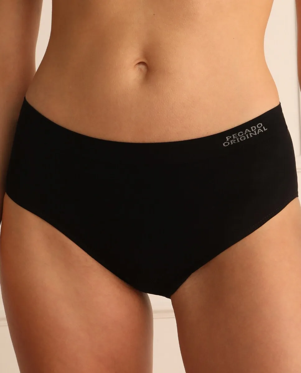 Бесшовные трусики из хлопка Pecado Original, черный
Бесшовные трусики из хлопка Pecado Original, черный