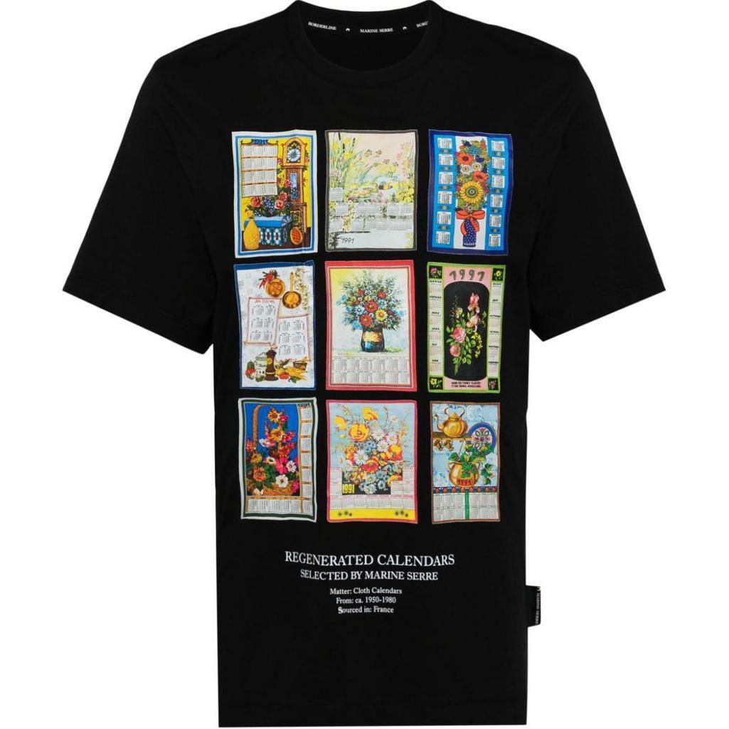 Футболка из хлопка с принтом Marine Serre, черный
Футболка из хлопка с принтом Marine Serre, черный