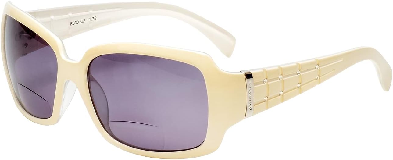 Солнцезащитные очки Calabria 830 увеличенного размера с поляризованными бифокальными линзами +1,25, жемчужно-белые, женские, для чтения, с бифокальными линзами и кристальными акцентами, White
Солнцезащитные очки Calabria 830 увеличенного размера с поляризованными бифокальными линзами +1,25, жемчужно-белые, женские, для чтения, с бифокальными линзами и кристальными акцентами, White