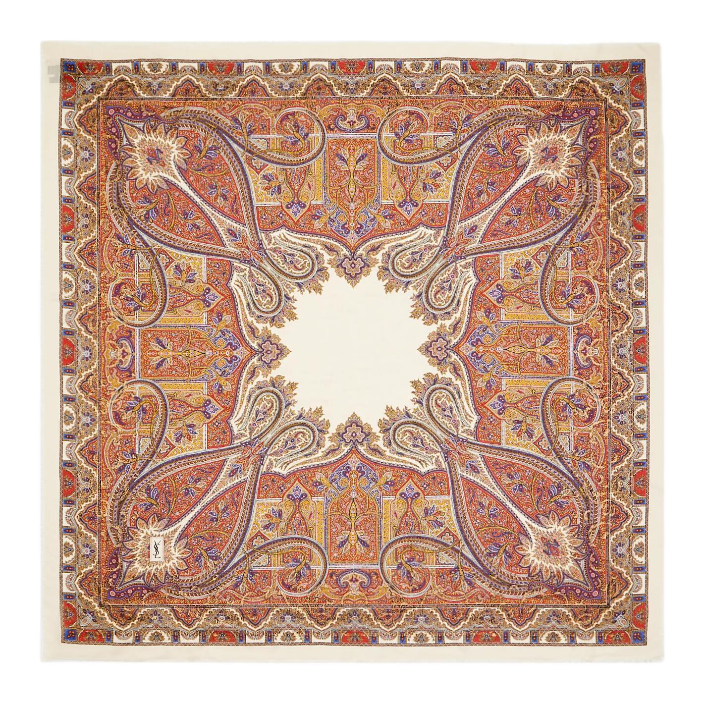 SAINT LAURENT Шёлковый шарф с добавлением шёлка, Multicolor
SAINT LAURENT Шёлковый шарф с добавлением шёлка, Multicolor