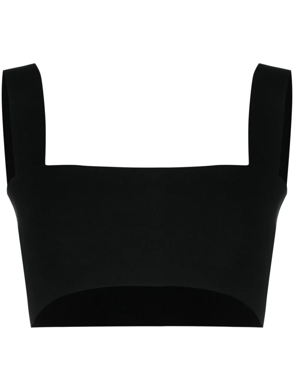 Укороченный топ с квадратным вырезом VICTORIA BECKHAM, черный 
Укороченный топ с квадратным вырезом VICTORIA BECKHAM, черный