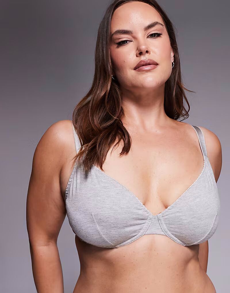 Бюстгальтер Curve Mila на косточках серого меланжевого цвета Asos Curve
Бюстгальтер Curve Mila на косточках серого меланжевого цвета Asos Curve