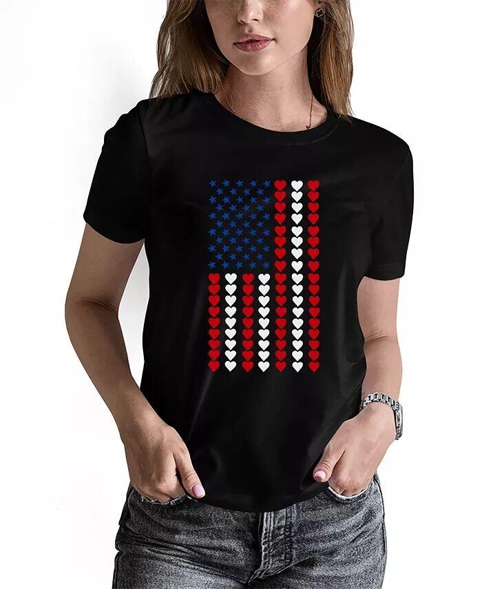 Женская футболка с изображением сердца и флага Word Art La Pop Art, розовый
Женская футболка с изображением сердца и флага Word Art La Pop Art, розовый