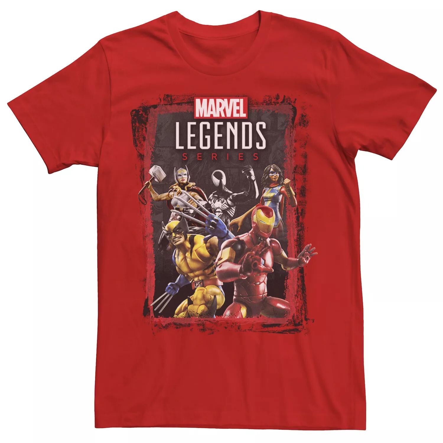 Мужская футболка из серии Marvel Legends с героями, нарисованными для групповых снимков Licensed Character
Мужская футболка из серии Marvel Legends с героями, нарисованными для групповых снимков Licensed Character