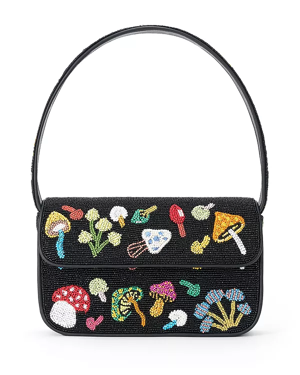 Сумка через плечо Tommy, украшенная бисером. Staud, черный
Сумка через плечо Tommy, украшенная бисером. Staud, черный