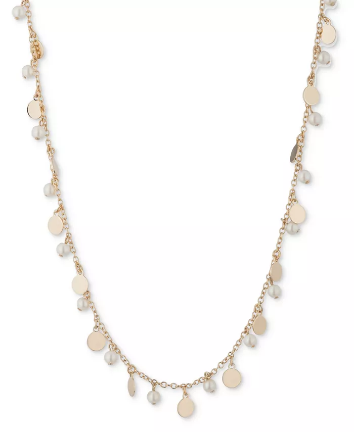 Ожерелье-воротник с золотистым звеном и искусственным жемчугом, 16 дюймов + удлинитель 3 дюйма Lauren Ralph Lauren, белый
Ожерелье-воротник с золотистым звеном и искусственным жемчугом, 16 дюймов + удлинитель 3 дюйма Lauren Ralph Lauren, белый