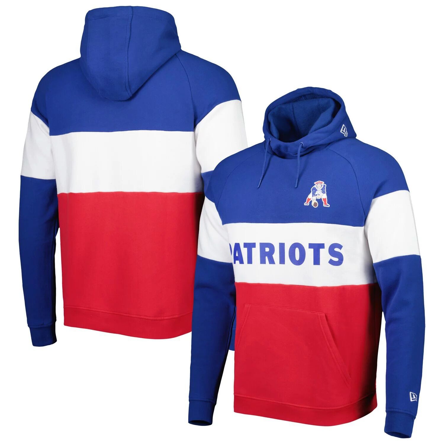 Мужской красный/королевский пуловер с капюшоном New England Patriots с цветными блоками New Era
Мужской красный/королевский пуловер с капюшоном New England Patriots с цветными блоками New Era