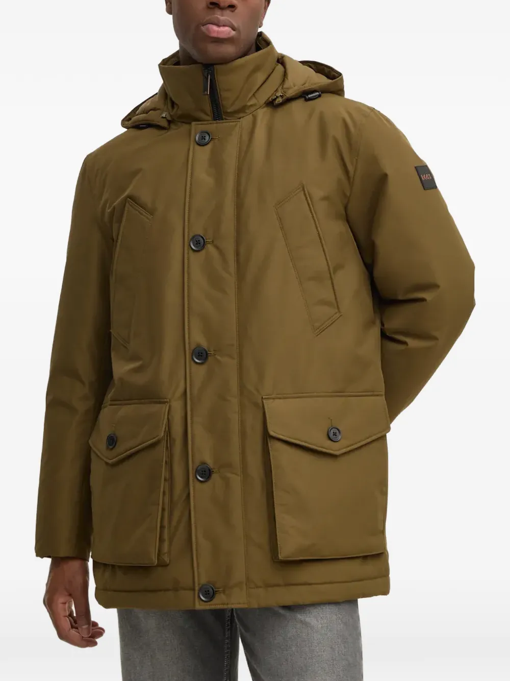 Куртка с капюшоном на пуговицах Boss, зеленый
Куртка с капюшоном на пуговицах Boss, зеленый