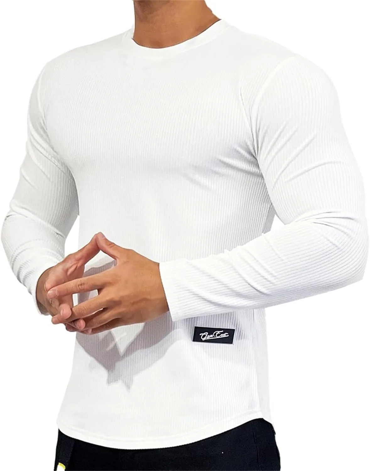 Мужская футболка-поло с длинным рукавом, тонкая, slim fit
Мужская футболка-поло с длинным рукавом, тонкая, slim fit