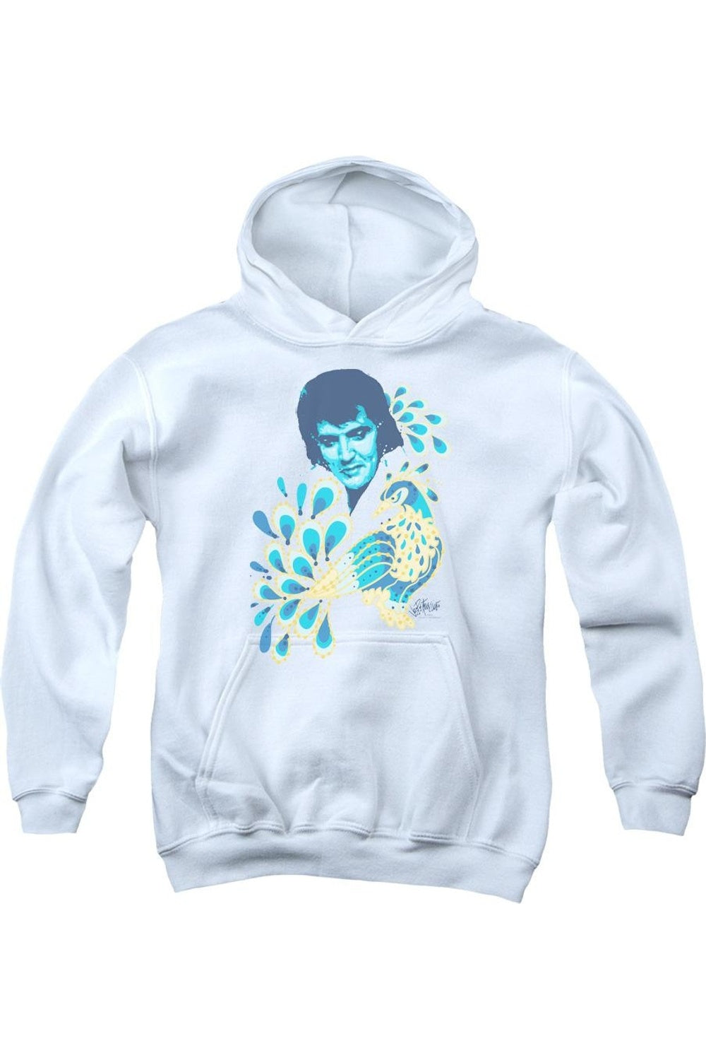 Молодежная худи с павлином Elvis Presley Gildan, белый
Молодежная худи с павлином Elvis Presley Gildan, белый