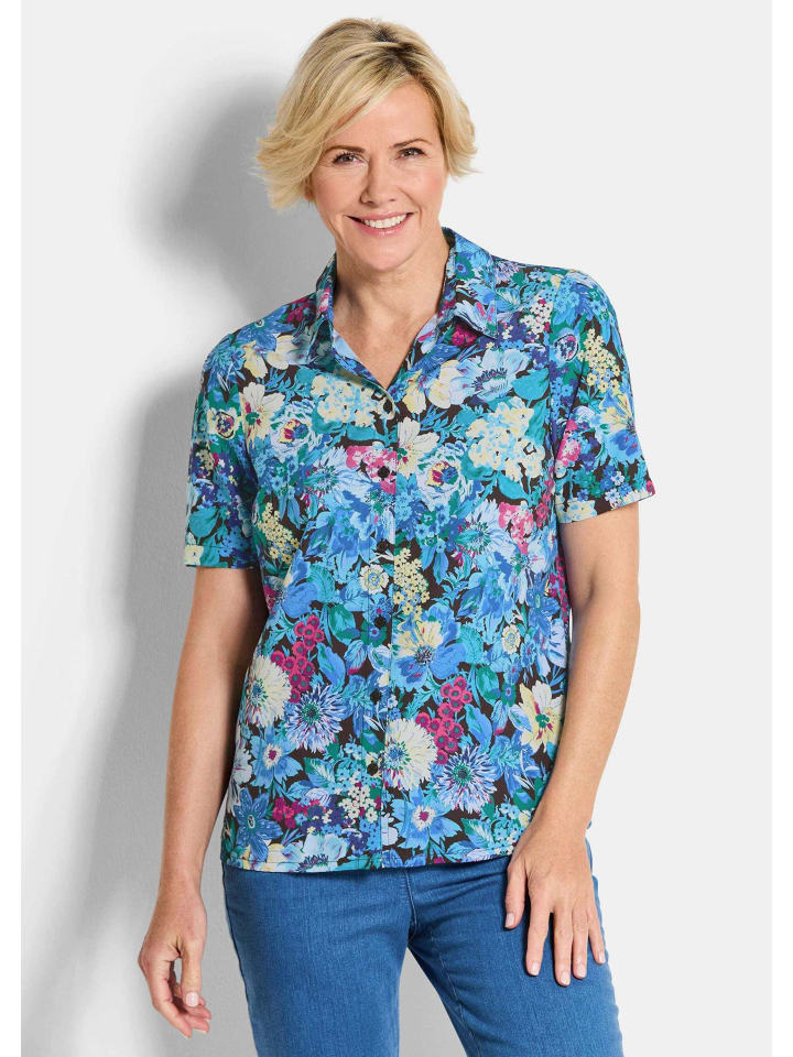 GOLDNER Размер S: Рубашка-блузка с цветочным принтом синего/узорчатого цвета
GOLDNER Размер S: Рубашка-блузка с цветочным принтом синего/узорчатого цвета