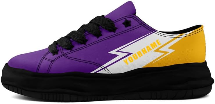 Кроссовки AWSOLE Custom Platform Canvas для мужчин и женщин, модные низкие повседневные туфли, классические удобные обувь для ходьбы, желтый/фиолетовый
Кроссовки AWSOLE Custom Platform Canvas для мужчин и женщин, модные низкие повседневные туфли, классические удобные обувь для ходьбы, желтый/фиолетовый