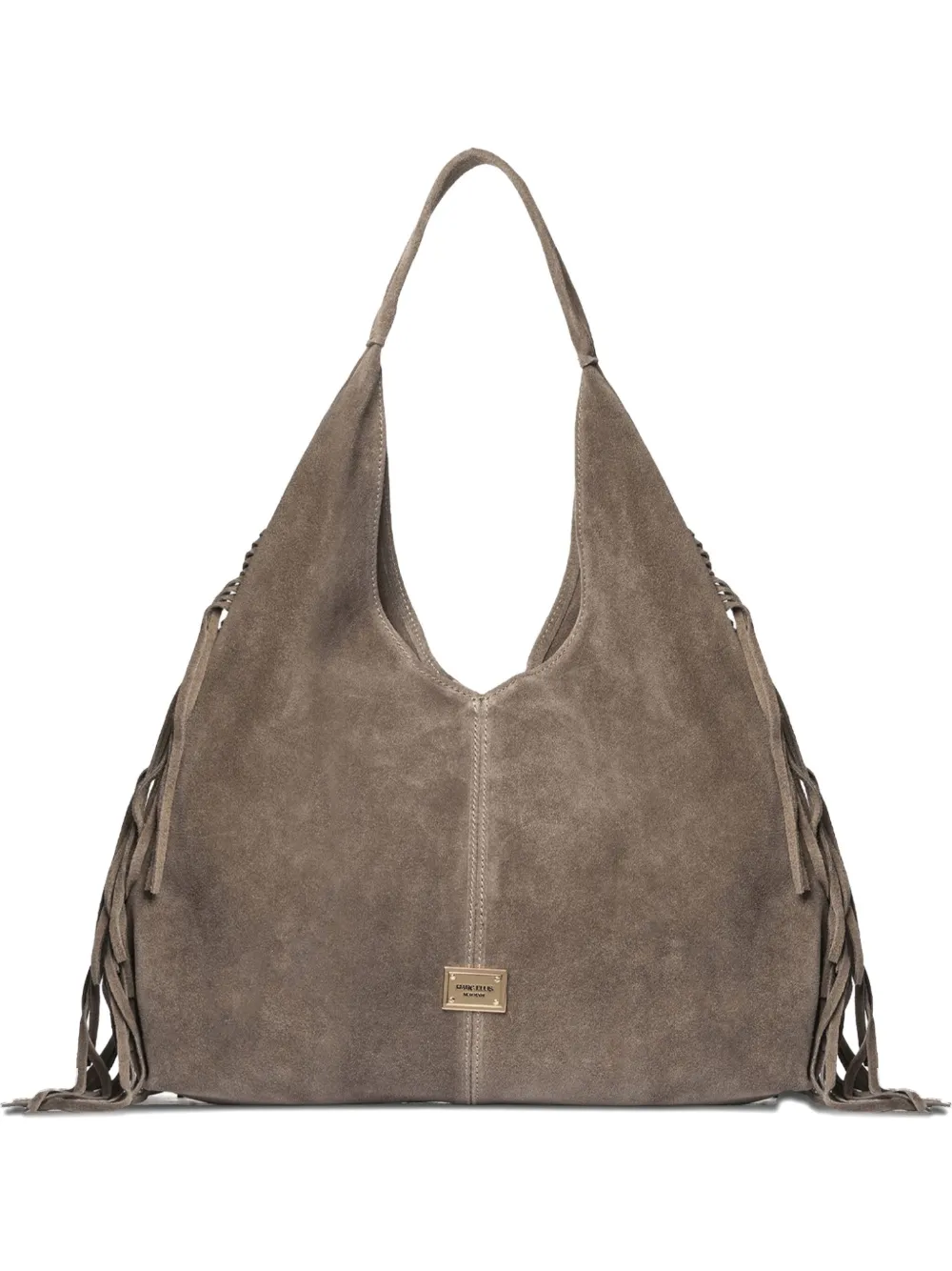 Сумка-тоут с бахромой и логотипом Marc Ellis, бежевый
Сумка-тоут с бахромой и логотипом Marc Ellis, бежевый