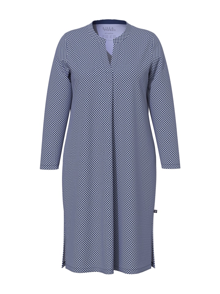 Ночная рубашка темно-синего цвета Ulla Popken
Ночная рубашка темно-синего цвета Ulla Popken