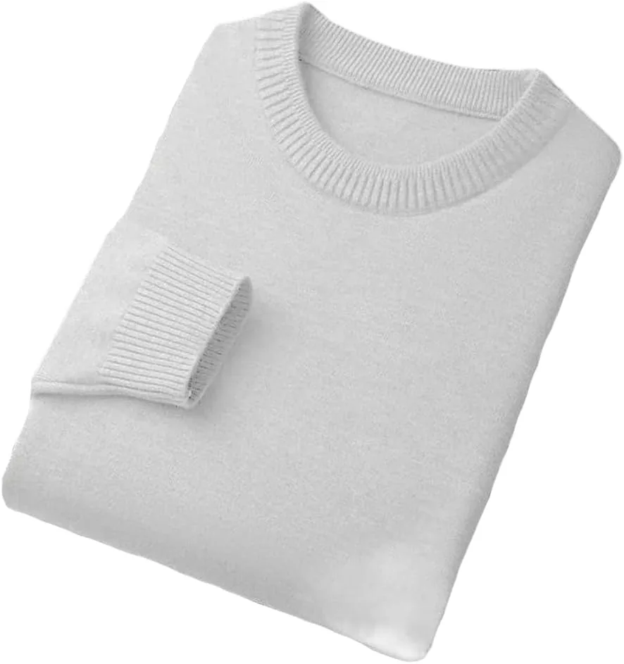 Мужской свитер Slim Fit с круглым вырезом легкий вязаный пуловер
Мужской свитер Slim Fit с круглым вырезом легкий вязаный пуловер