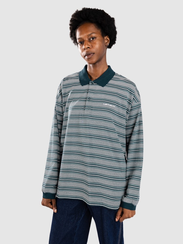 Лонгслив Carhartt WIP Largo Longsleeve Polo, largo stripe/deep lagoon
Лонгслив Carhartt WIP Largo Longsleeve Polo, largo stripe/deep lagoon