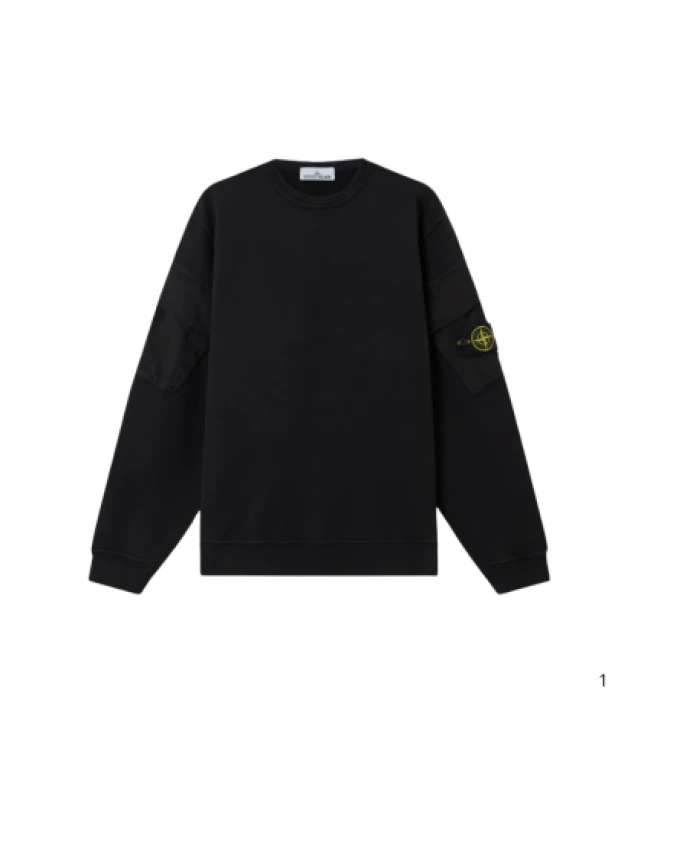 Свитшот с круглым вырезом Stone Island, черный
Свитшот с круглым вырезом Stone Island, черный